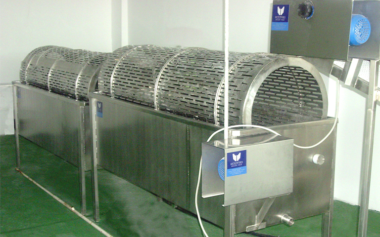 Drums for Peeling Peppers